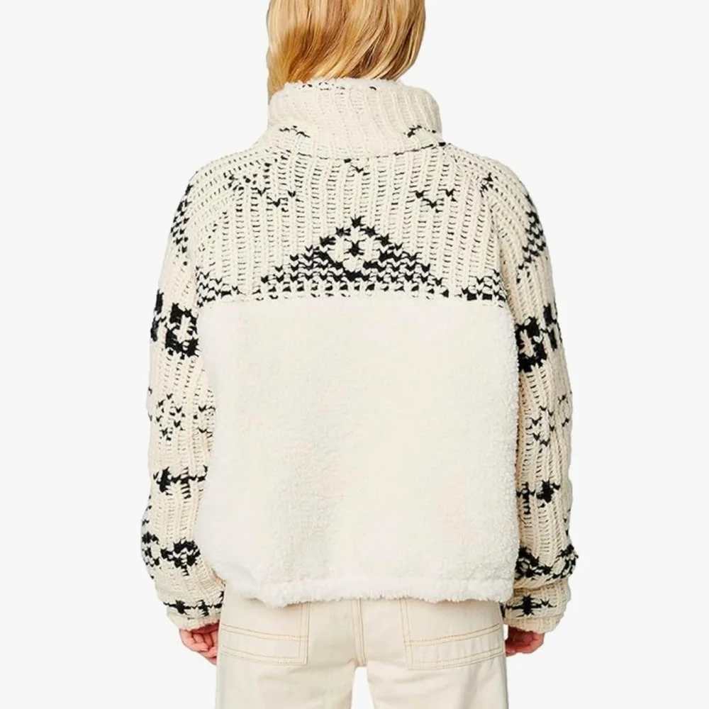 NEW Blank NYC Feeling Cozy Sherpa Sweater Jacket S - Picture 3 of 14